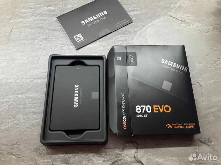 SSD диск Samsung 870 EVO 500 гб