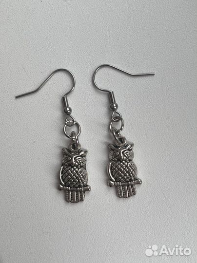 Серьги в виде сов