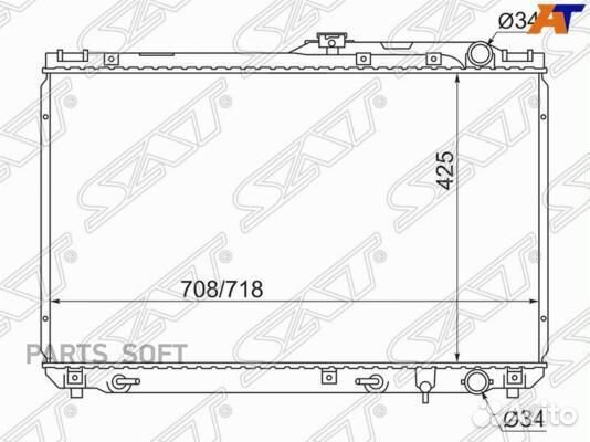 Радиатор охлаждения Тойота Камри VCV10 2.5/3.0 92
