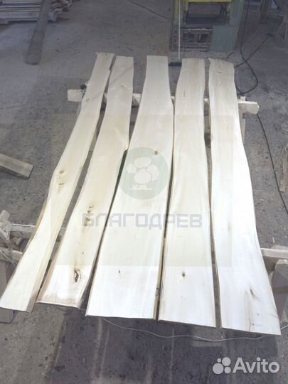 Доска Не обрезная доска липа 2 сорт 50 мм