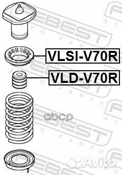 Отбойник заднего амортизатора volvo S80 II 2007