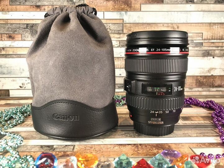 Canon EF 24-105mm 4L IS USM с чехлом (A516)