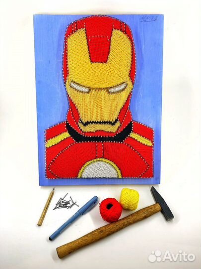 Картина из ниток и гвоздей (String Art)