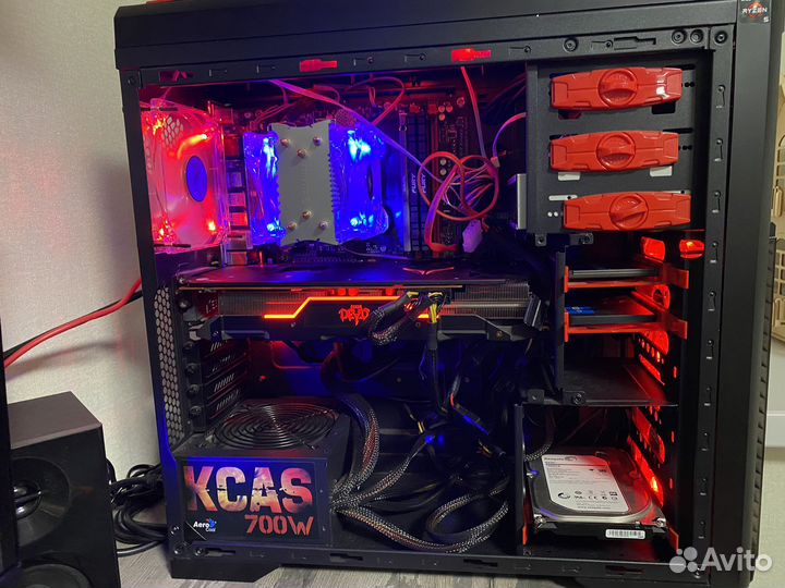 Игровой компьютер Ryzen 5 с монитором