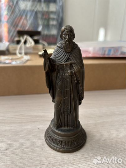 Литая статуэтка преподобного Сергия