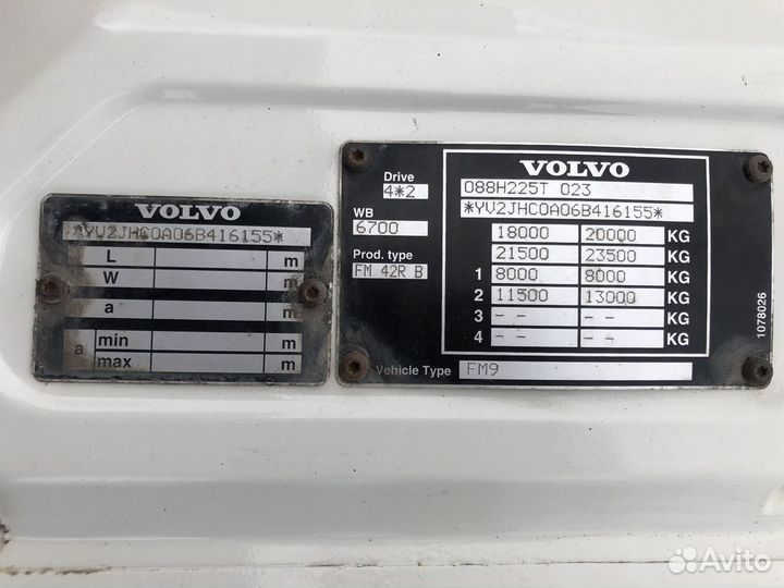 Правая Дверь Volvo fm