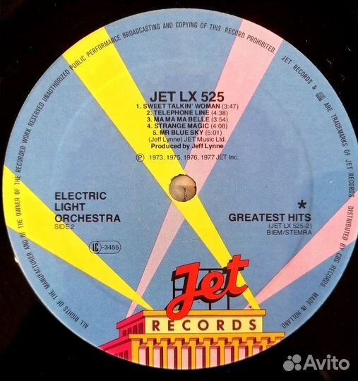 Electric Light Orchestra - Greatest Hits, 1976,Nm