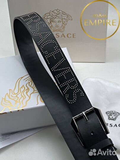 Кожаный ремень Versace