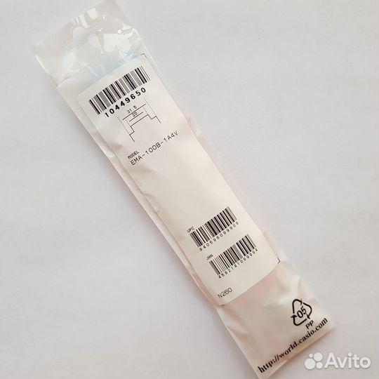 Ремень ремешок Casio EMA-100B-1A4 оранжевый