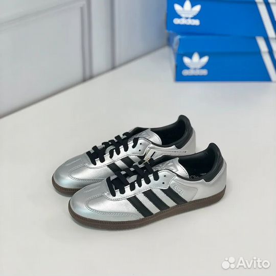 Adidas Samba OG Silver Metallic (43.5)