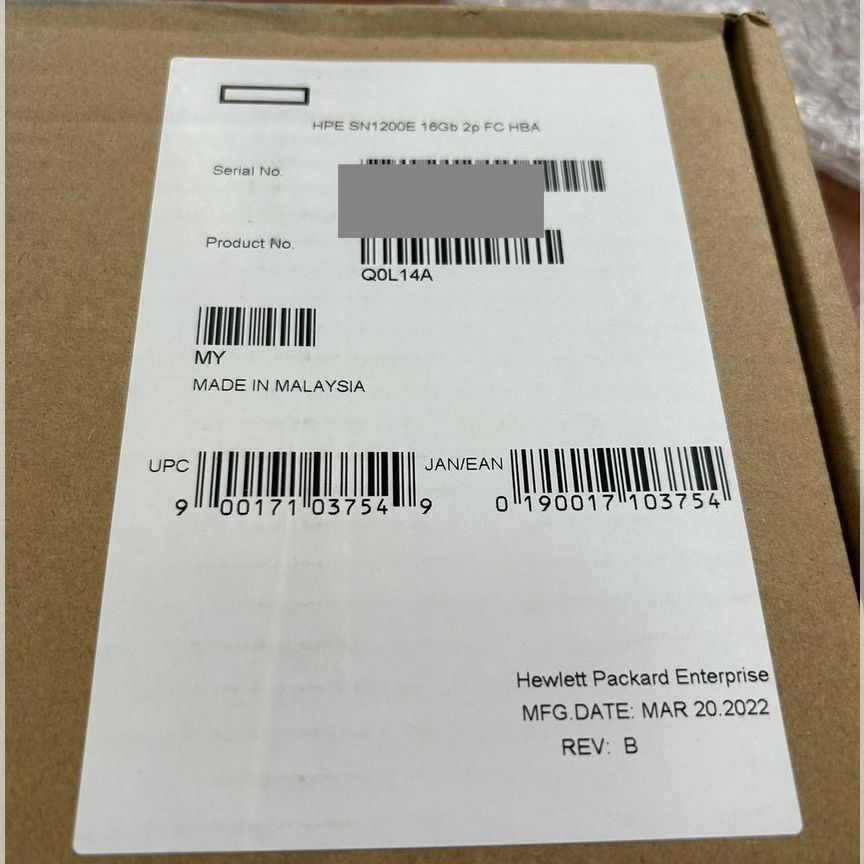 [Q0L14A] Адаптер Hp Sn1200e 16gb Q0l14a 870002-001