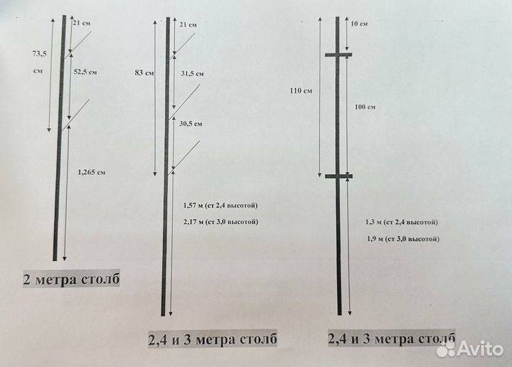 Столбы для забора металлические доставим на адрес