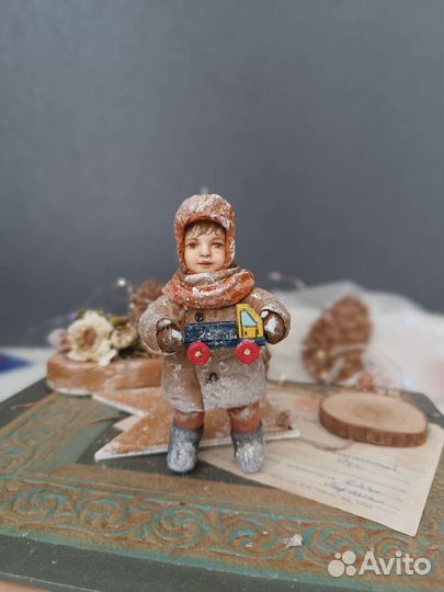 Ватные елочные игрушки СССР