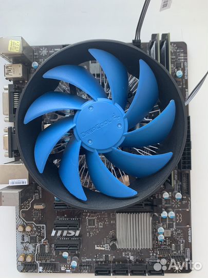 Комплект материнка, проц, память