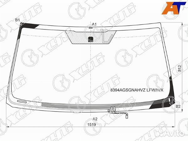 Стекло лобовое toyota land cruiser prado 150
