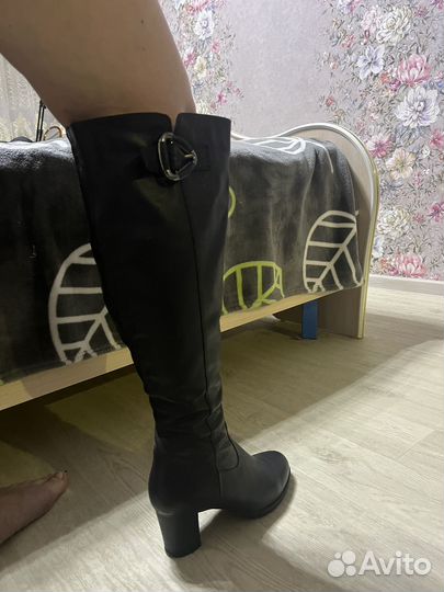 Сапоги натуральная кожа