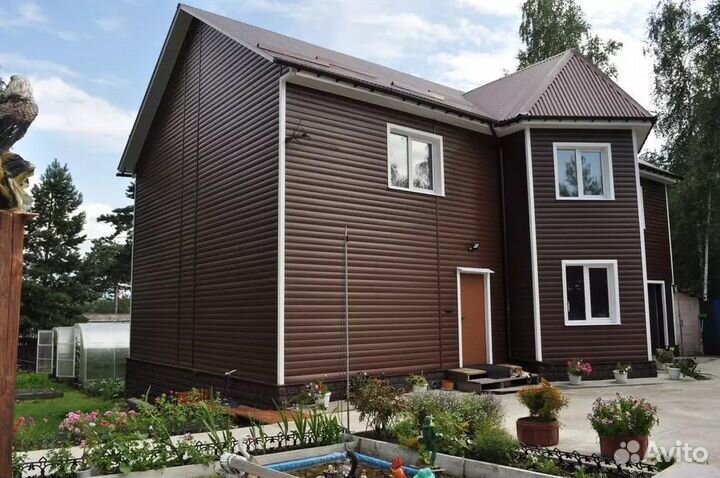 Сайдинг FineBer BlockHouse Extra Acrylic Могано