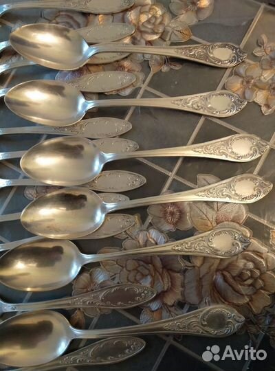 Мельхиоровые ложки вилки ножи СССР