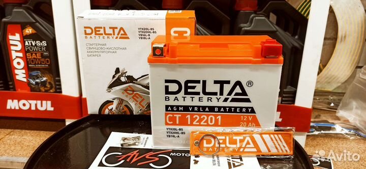 Акб Delta CT12201 12В 20Ач о.п. ток270 177х88х154
