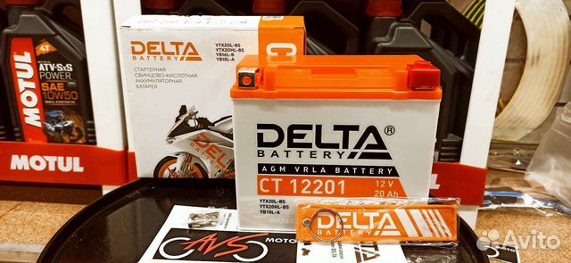 Акб Delta CT12201 12В 20Ач о.п. ток270 177х88х154