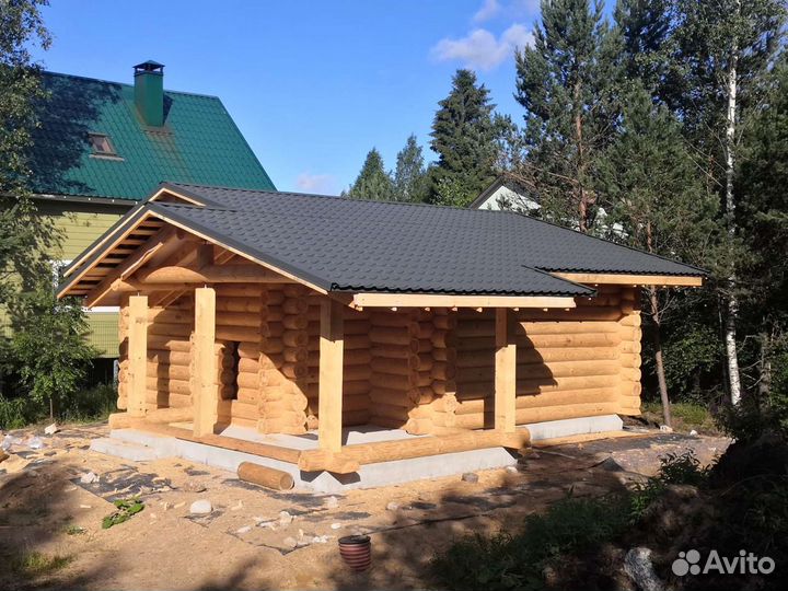 Срубы из бревна.Кровля.Отделка