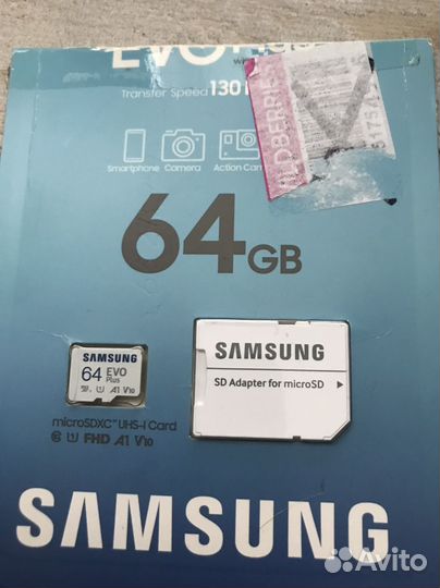 Карта памяти micro sd 64 128 samsung