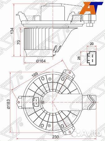 Мотор отопителя салона toyota land cruiser prado