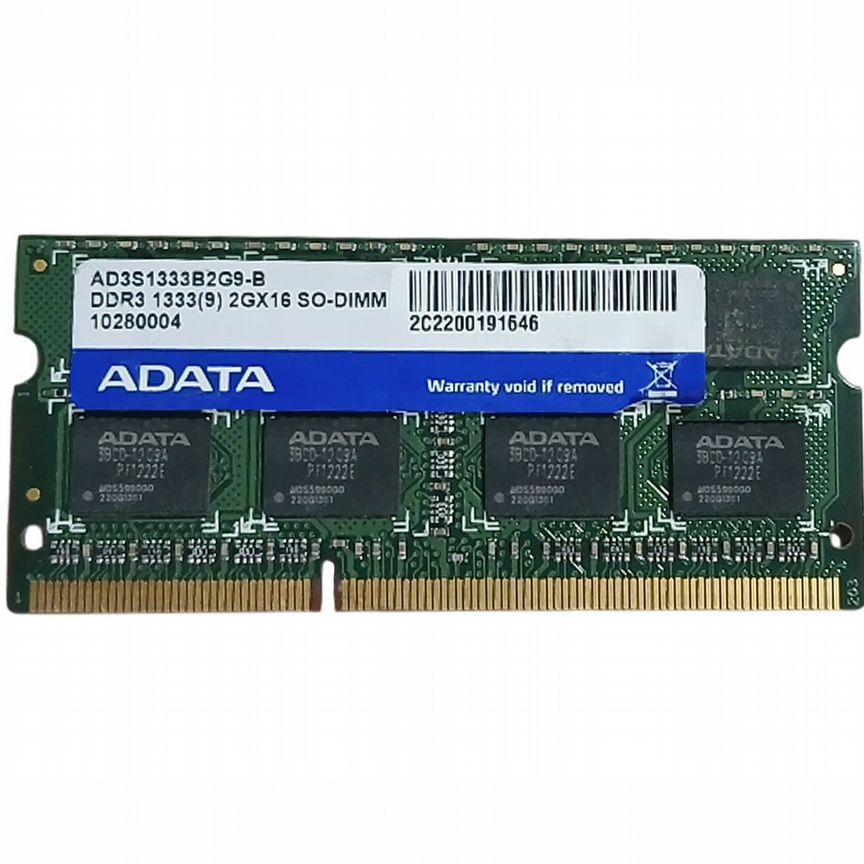 [AD3S1333B2G9-B] Оперативная Память Adata Ddr3 2gb Ad3s1333b2g9-B