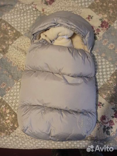 Конверт на выписку зимний серый