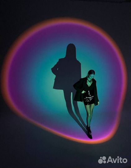 Лампа закат на пульту