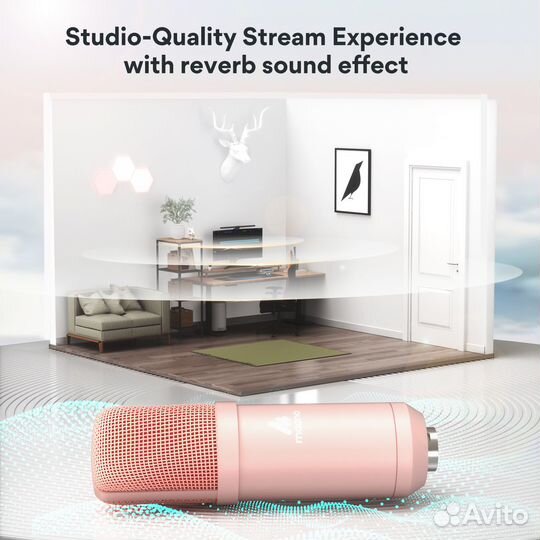 Микрофон Maono AU-A04E (pink)