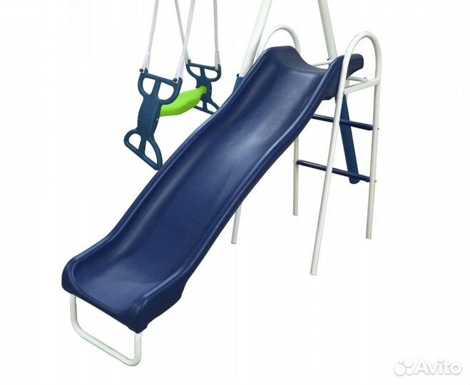 Металлический спорткомплекс с качелями гнездо