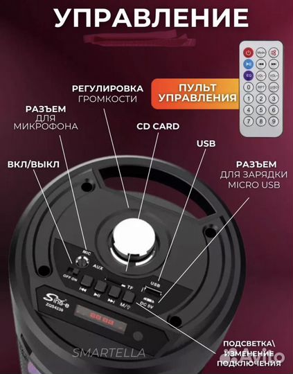 Блютуз колонка новая