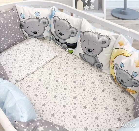 Бортики в детскую кроватку