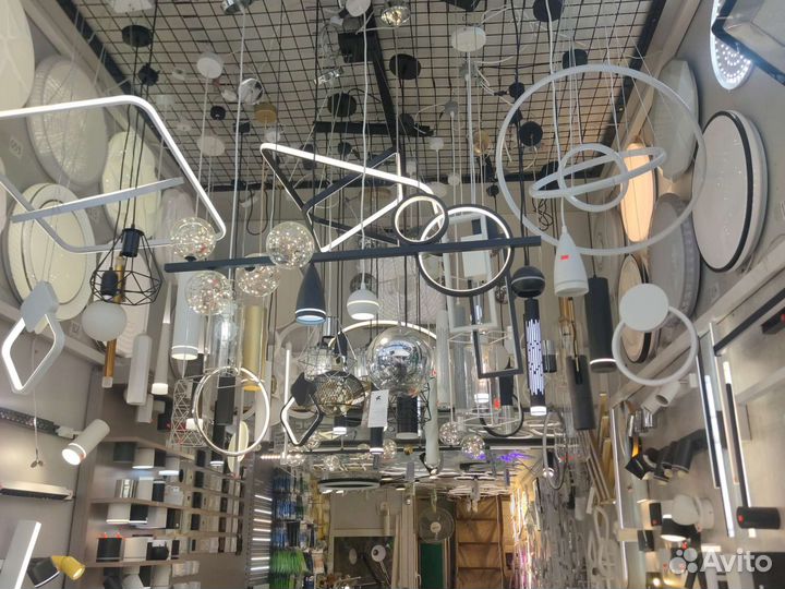 Люстра светильник кабель лампочки лента диодная