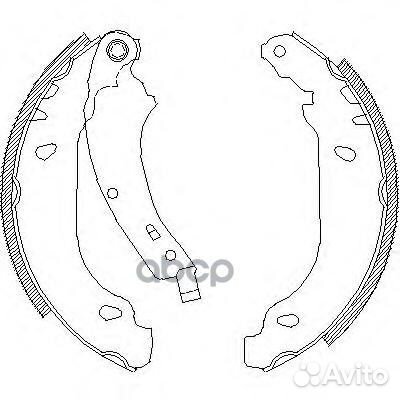 4074.00 637SBS085 100-SX колодки барабанные