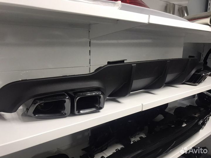 Диффузор с насадками AMG 6.3 Mercedes w204