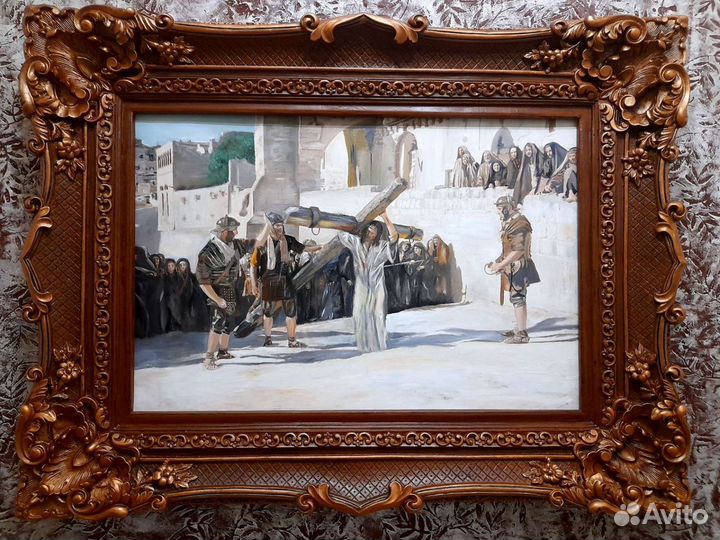 Картина холст/масло. Дорога на Голгофу