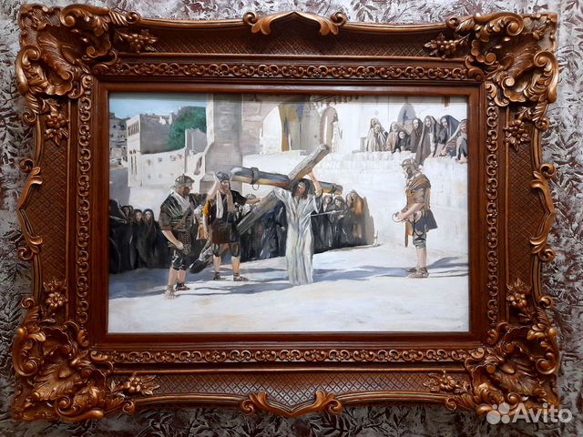 Картина холст/масло. Дорога на Голгофу