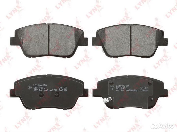 Lynxauto BD-4419 Колодки тормозные дисковые перед прав/лев