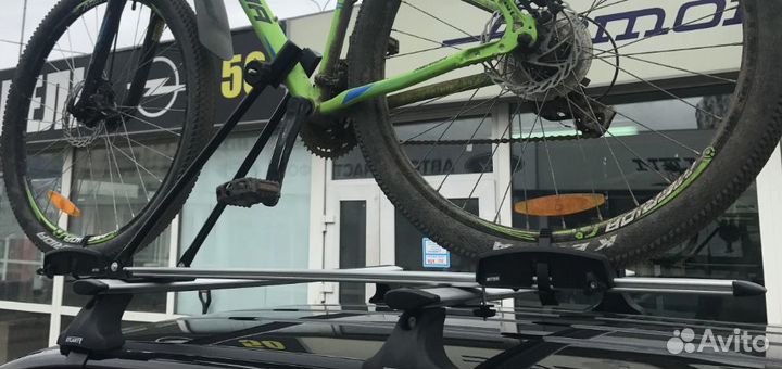 Велосипедное крепление Интер алюминиевое на крышу