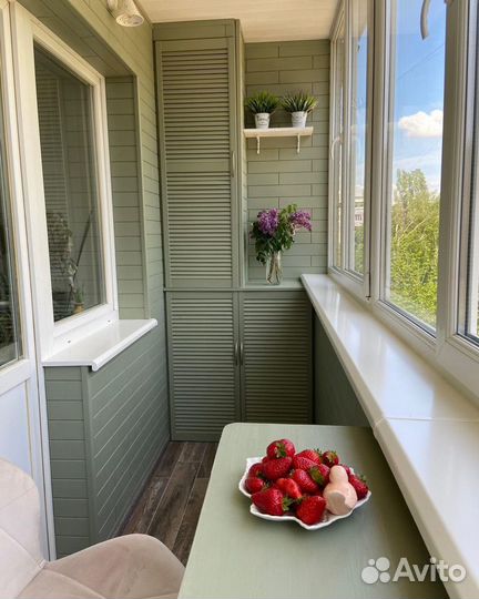 Обшивка балконов и лоджий, остекление, утепление