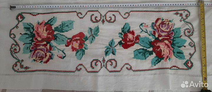 Панно СССР вышито крестиком,разное