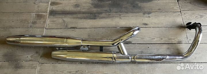 Выхлопная система на Yamaha Drag Star 400