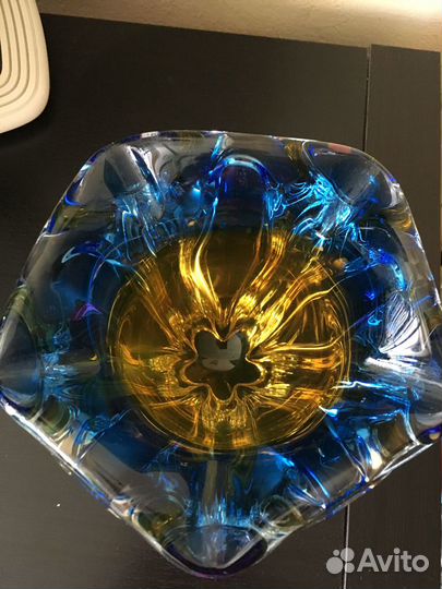 Ваза, чешское стекло