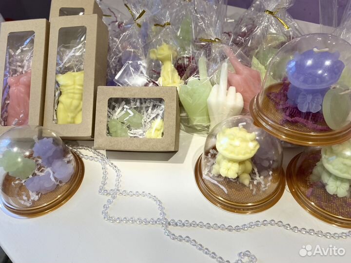 Ароматические свечи ручной работы новогодние свечи