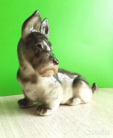 Фарфор лфз 70е Скотчтерьер Веселов, Терьер Муратов