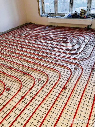 Монтаж тёплого пола