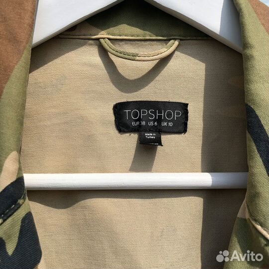 Оверсайз деним милитари куртка