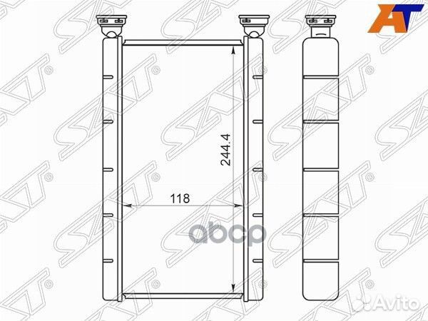 Радиатор отопителя салона mazda MPV LW# 99-06 S